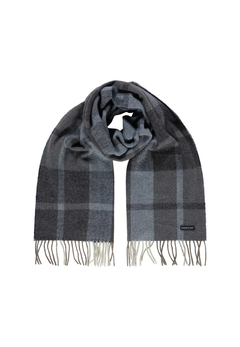 State of Art - Karierter Schal blau von State of Art