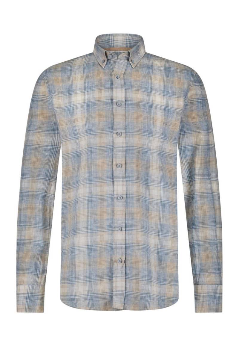 State of Art - Karohemd mit Leinen beige - Gr. - XXL von State of Art