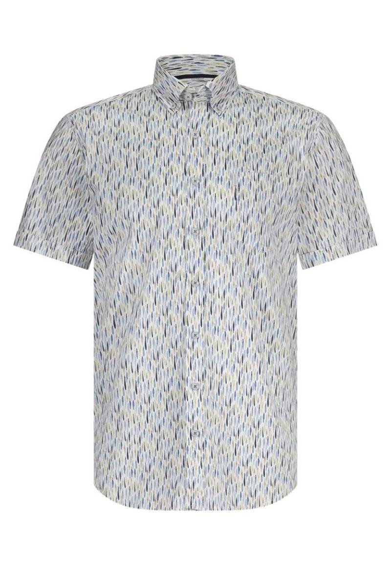 State of Art - Kurzarm-Hemd mit Print blau/grün/weiß - Gr. - M von State of Art