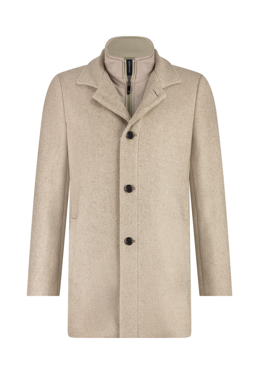 State of Art - Mantel mit herausnehmbarem Reißverschluss-Einsatz braun - Gr. - L von State of Art