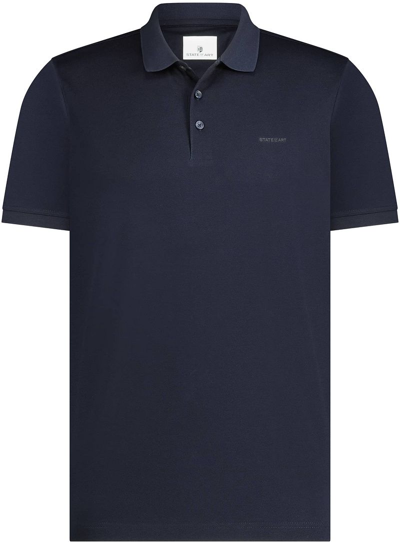 State of Art Poloshirt Mercerized Piqué Navy - Größe 4XL von State of Art