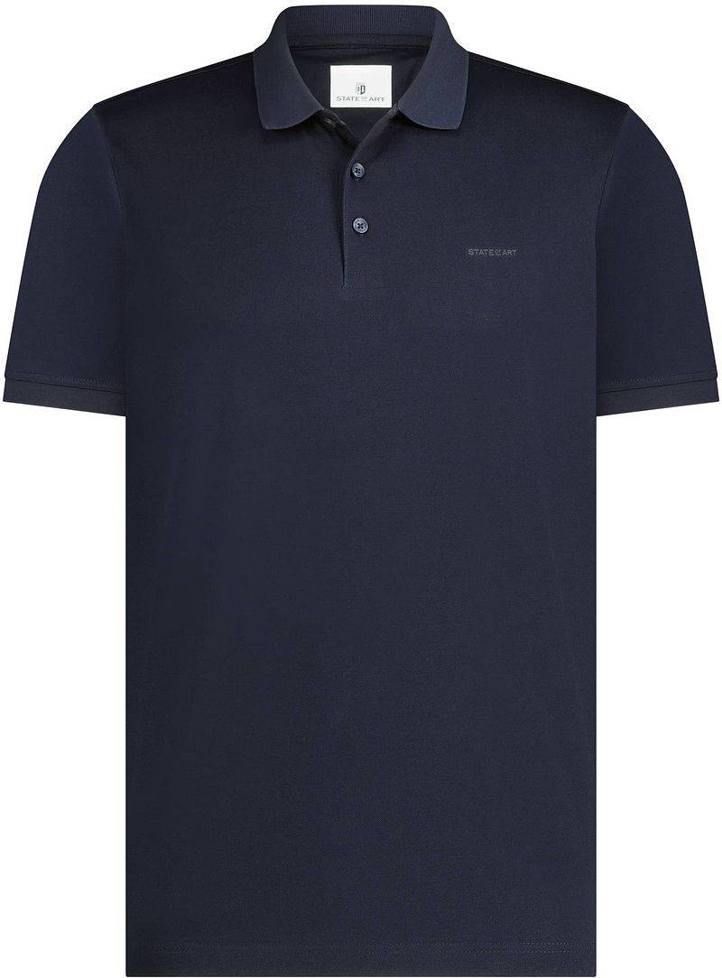 State of Art Poloshirt Mercerized Piqué Navy - Größe 4XL von State of Art