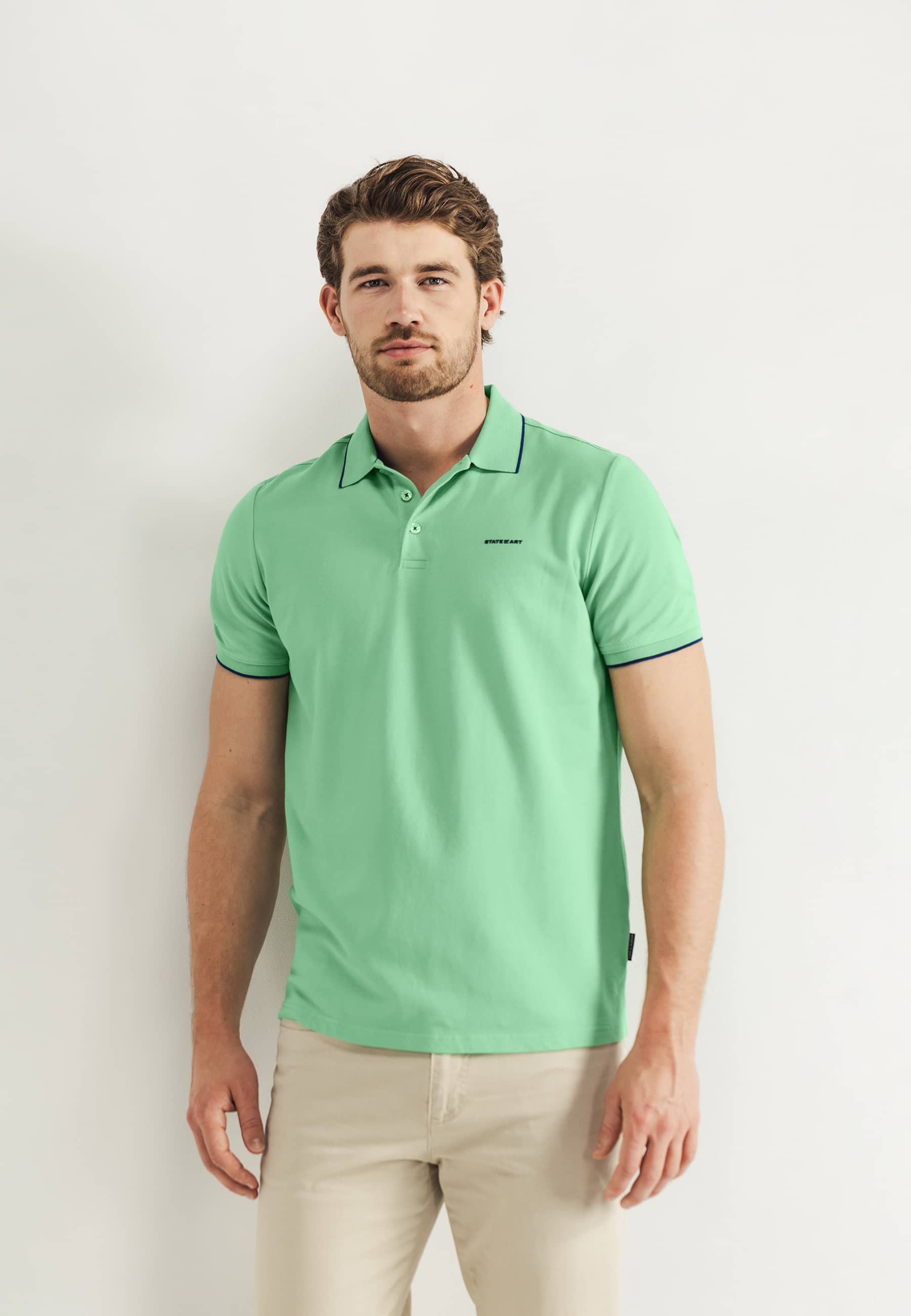 State of Art - Poloshirt Piqué SS P green - Gr. - S von State of Art