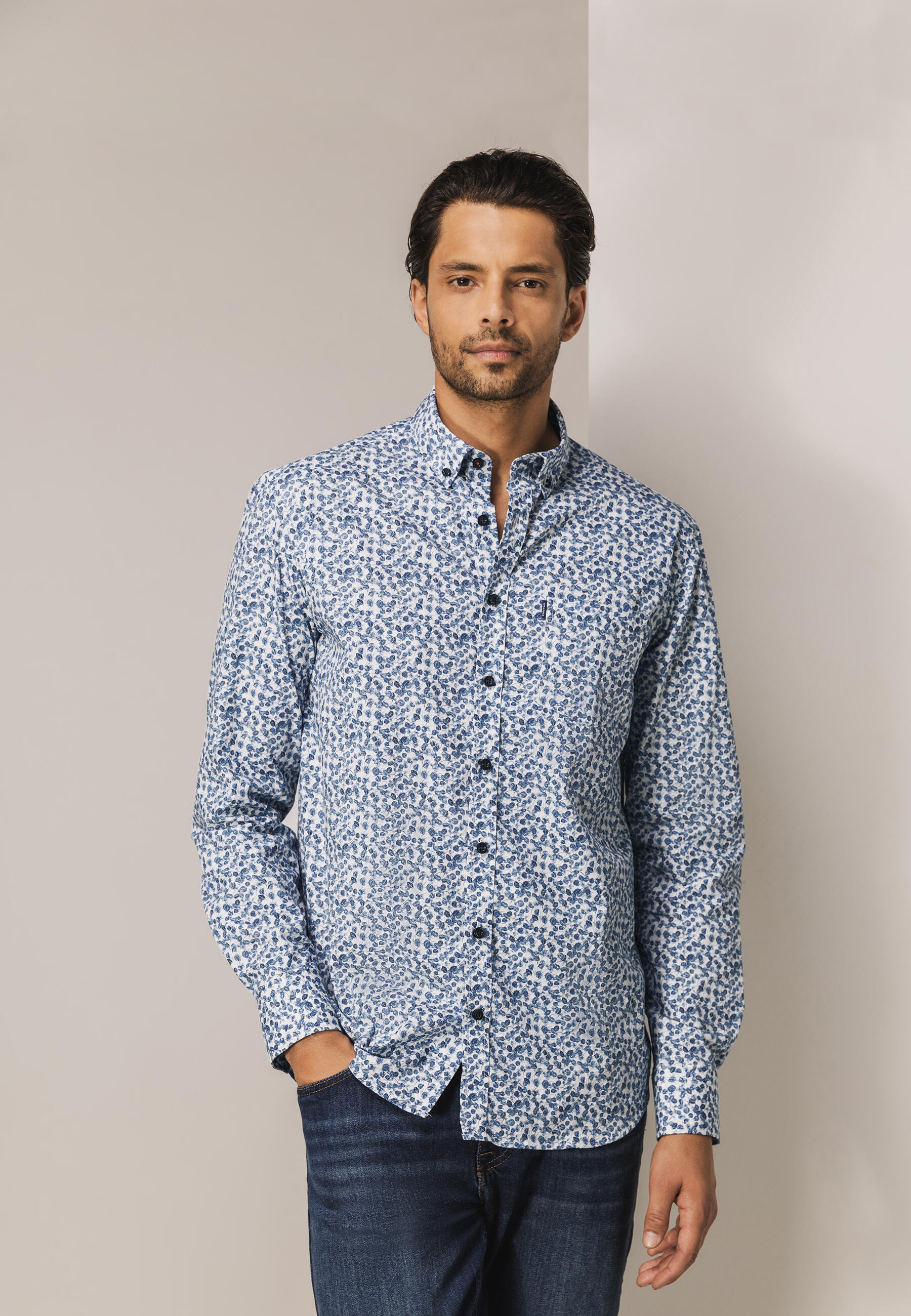 State of Art - Popeline-Hemd kobalt/dunkelblau - Gr. - 3XL von State of Art