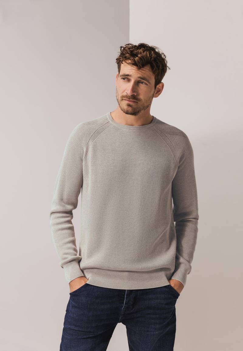 State of Art - Pullover aus Bio-Baumwolle hellbeige/sepia - Gr. - XL von State of Art