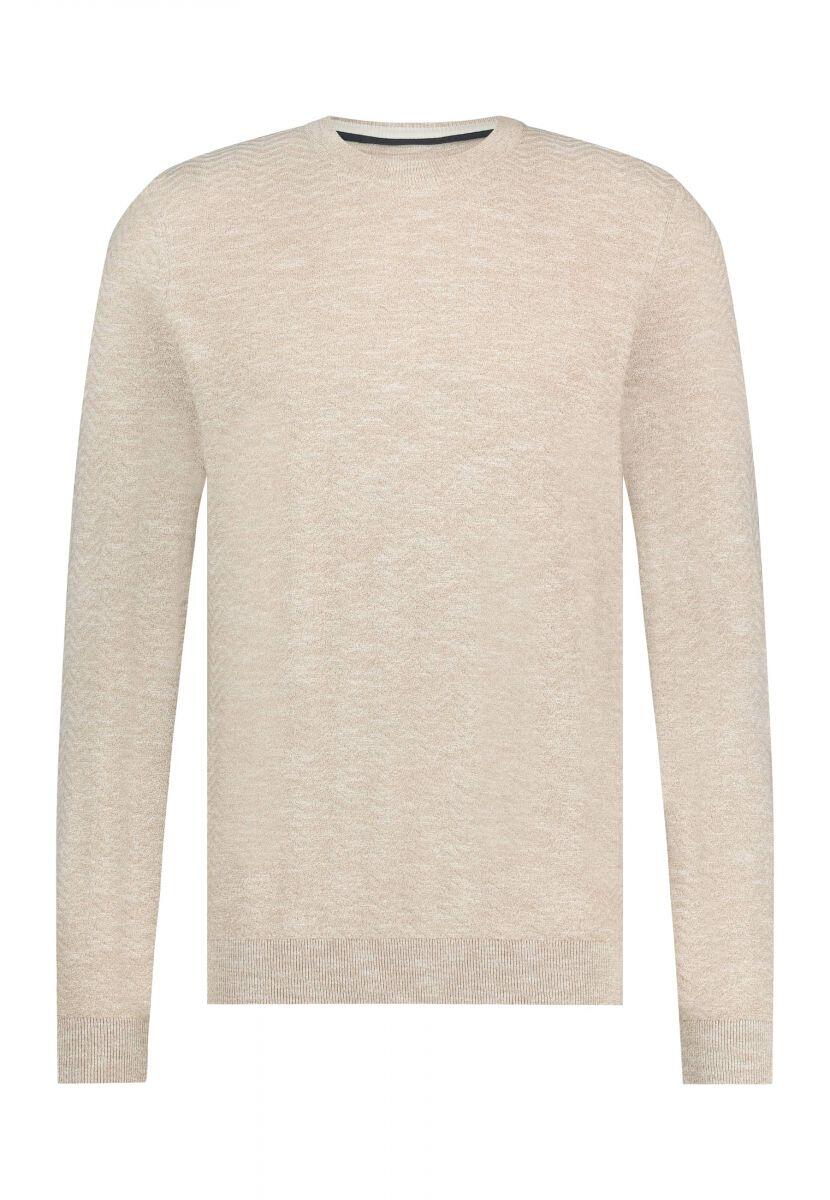 State of Art - Pullover mit Leinen Look beige - Gr. - M von State of Art