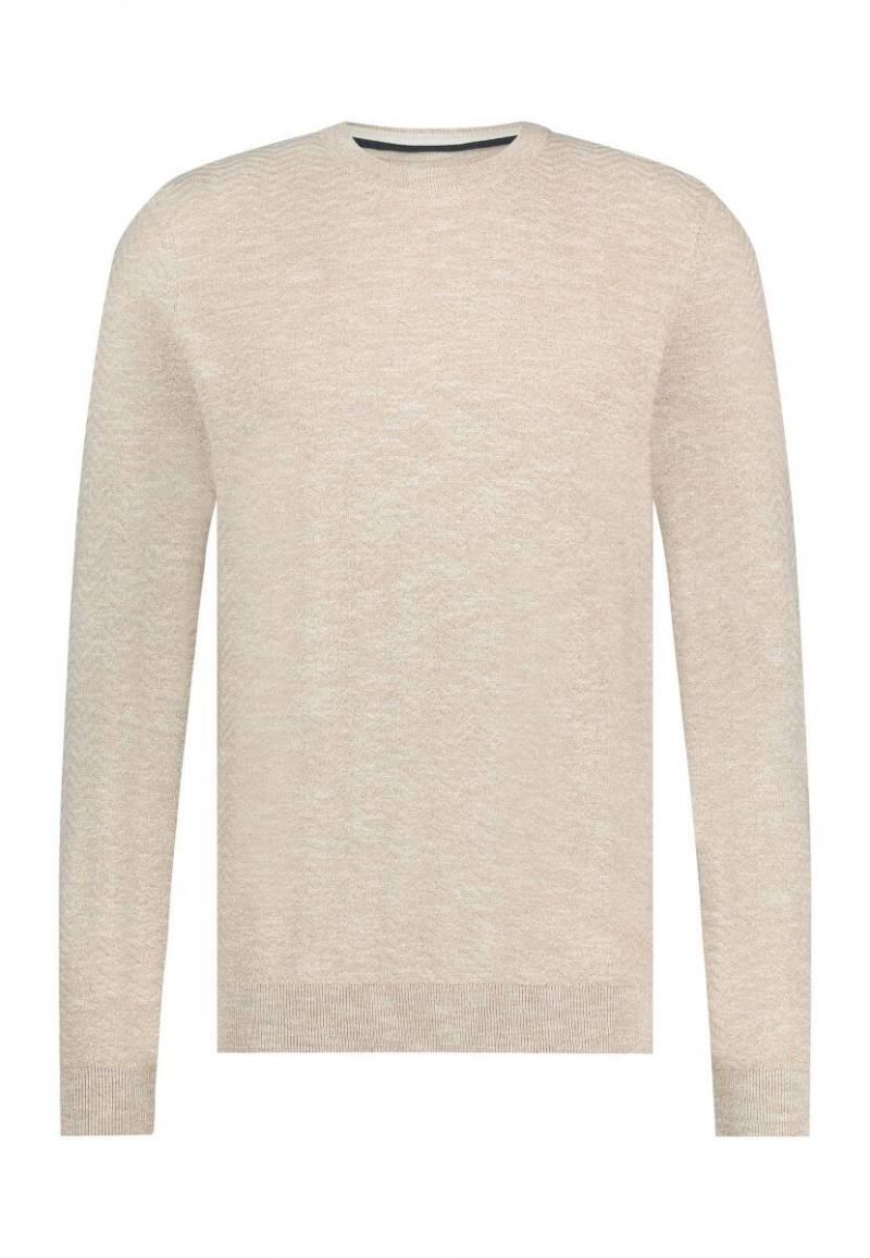 State of Art - Pullover mit Leinen Look beige - Gr. - M von State of Art