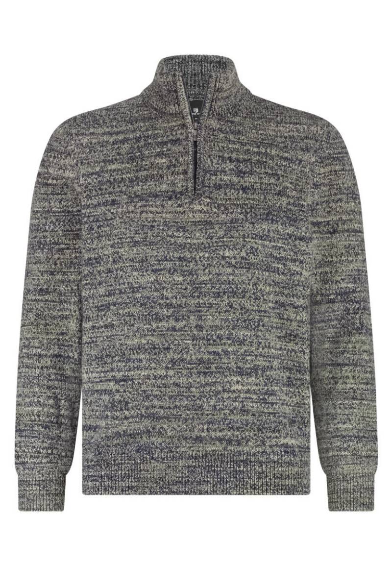 State of Art - Pullover mit Stehkragen beige/blau - Gr. - XXL von State of Art