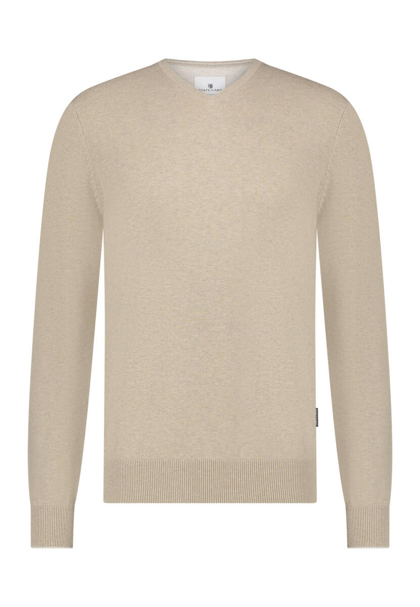 State of Art - Pullover mit V-Ausschnitt beige - Gr. - XXL von State of Art