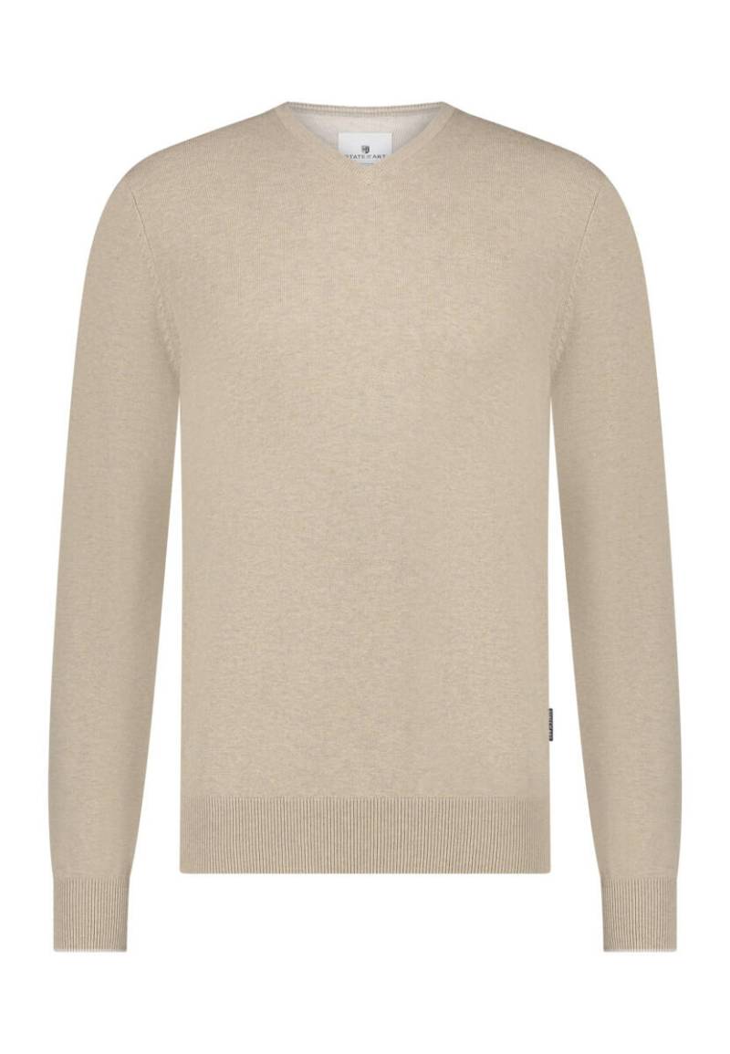 State of Art - Pullover mit V-Ausschnitt beige - Gr. - XXL von State of Art