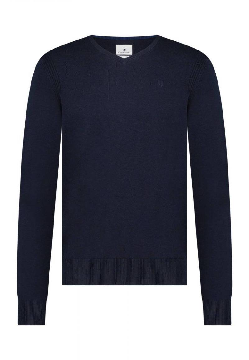 State of Art - Pullover mit V-Ausschnitt blau - Gr. - 3XL von State of Art