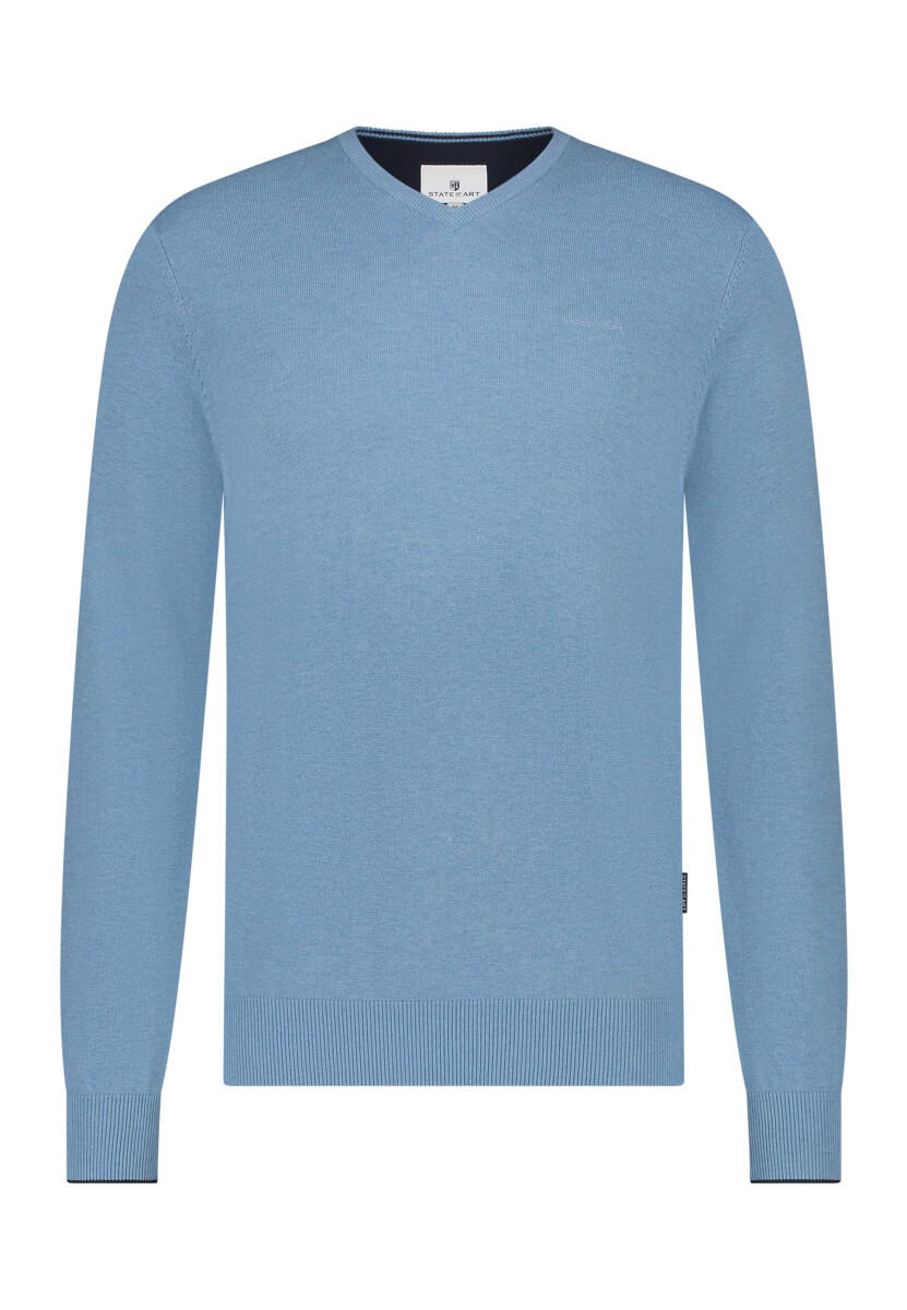 State of Art - Pullover mit V-Ausschnitt blau - Gr. - XXL von State of Art