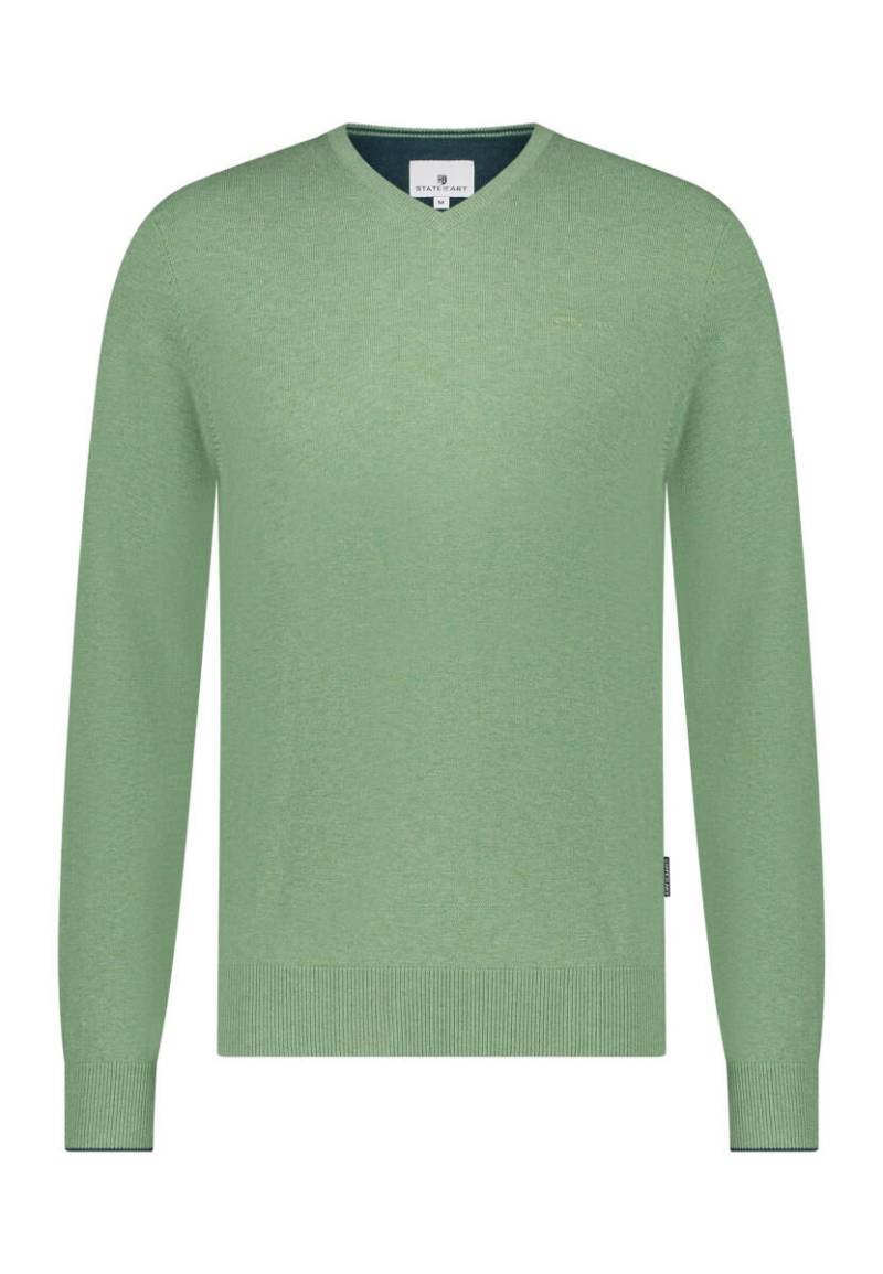 State of Art - Pullover mit V-Ausschnitt grün - Gr. - XL von State of Art