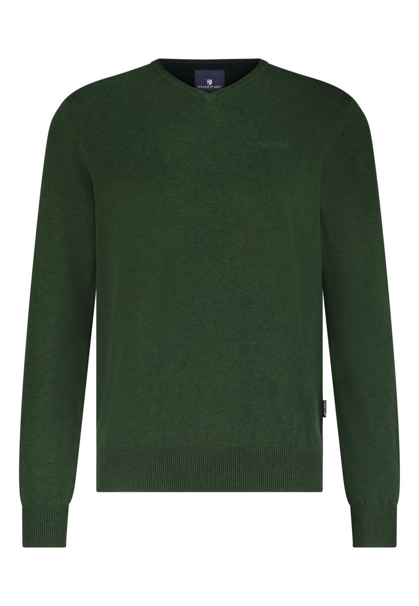 State of Art - Pullover mit V-Ausschnitt grün - Gr. - XL von State of Art