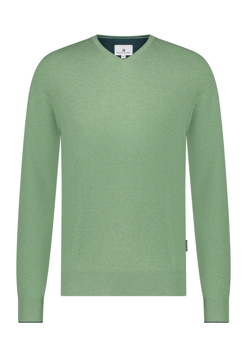 State of Art - Pullover mit V-Ausschnitt grün - Gr. - XXL von State of Art