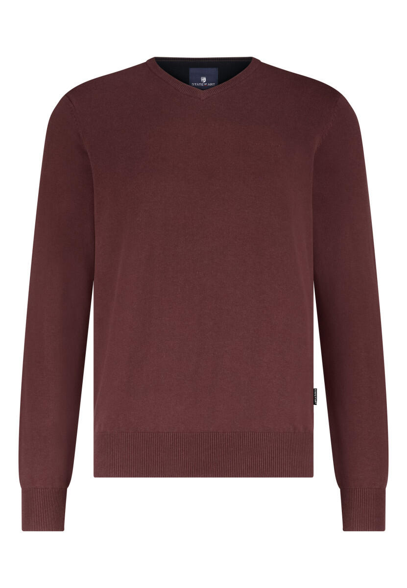 State of Art - Pullover mit V-Ausschnitt rot - Gr. - 3XL von State of Art