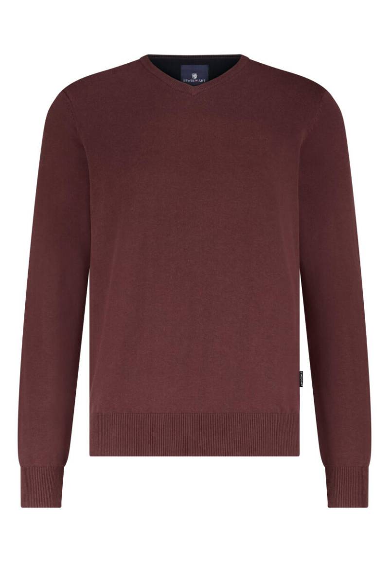 State of Art - Pullover mit V-Ausschnitt rot - Gr. - XL von State of Art