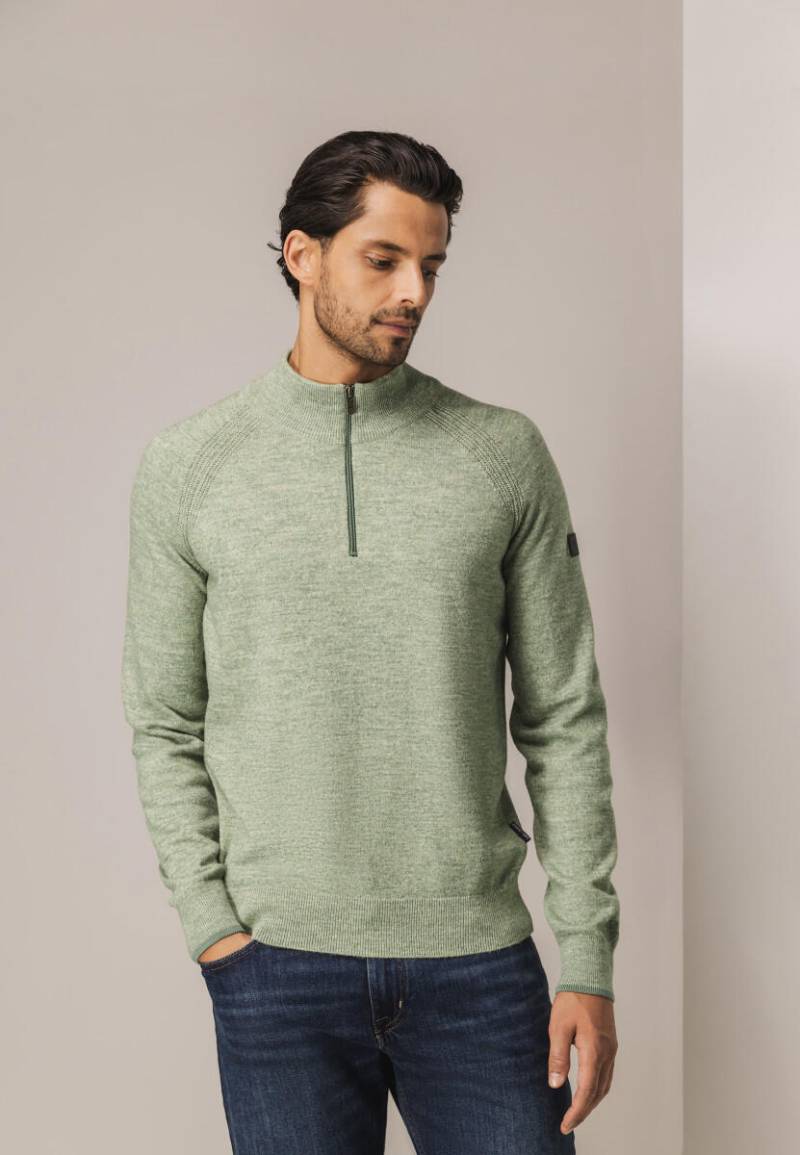 State of Art - Pullover mit stehkragen grün - Gr. - S von State of Art