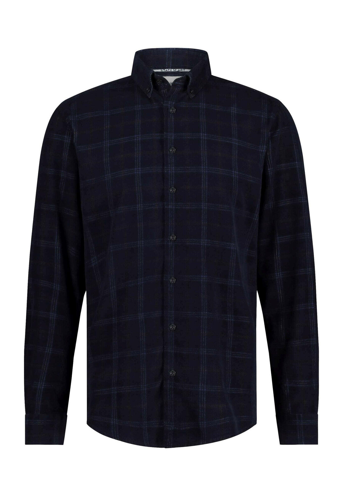 State of Art - Regular Fit-Hemd mit Karomuster blau - Gr. - L von State of Art