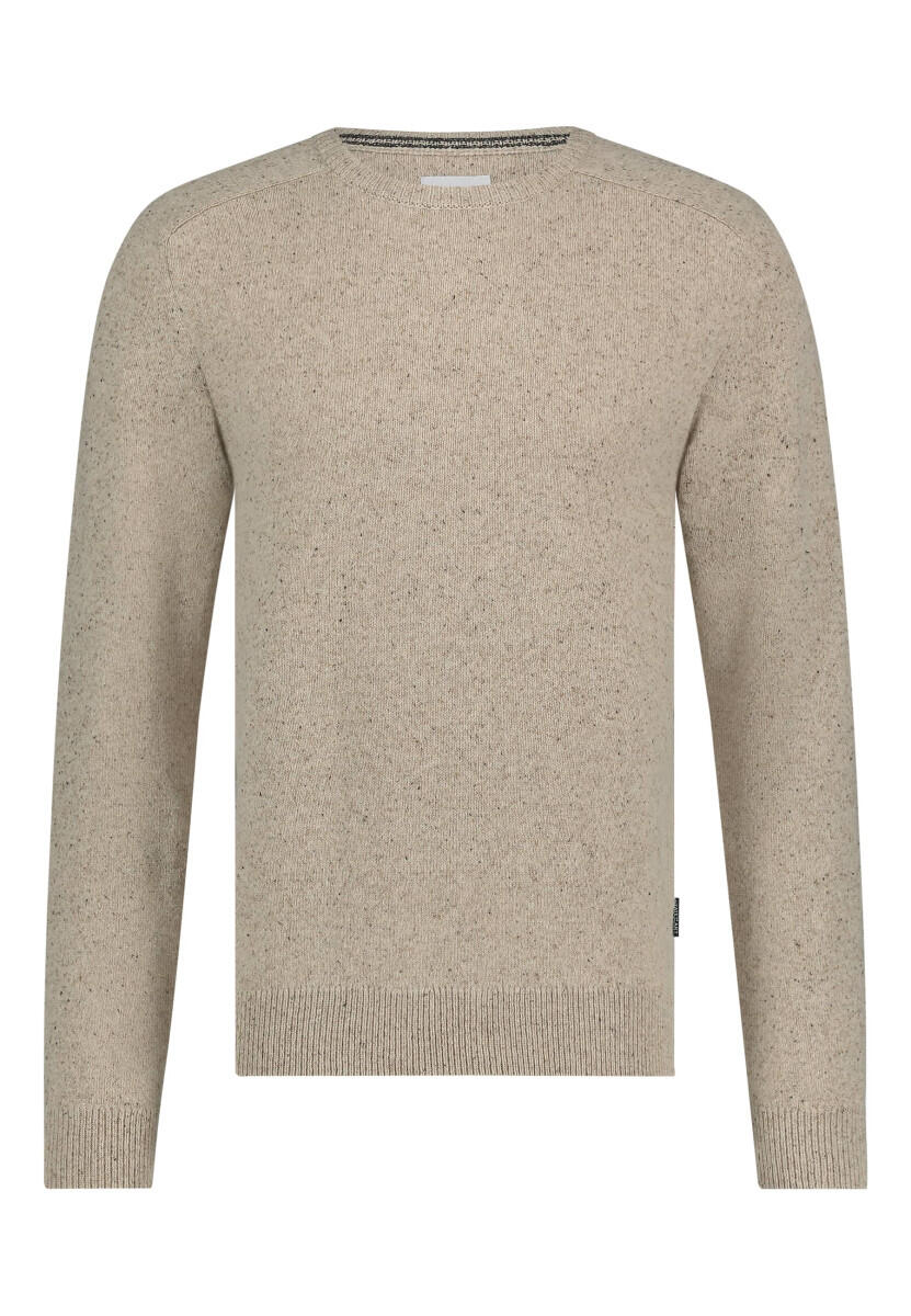 State of Art - Rundhalspullover beige - Gr. - L von State of Art