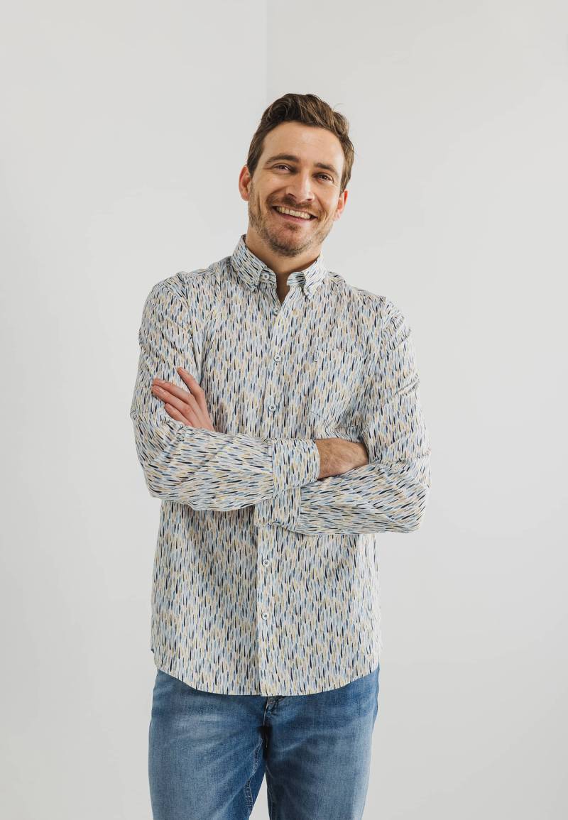 State of Art - Shirt LS Print Popli white - Gr. - XXXL von State of Art