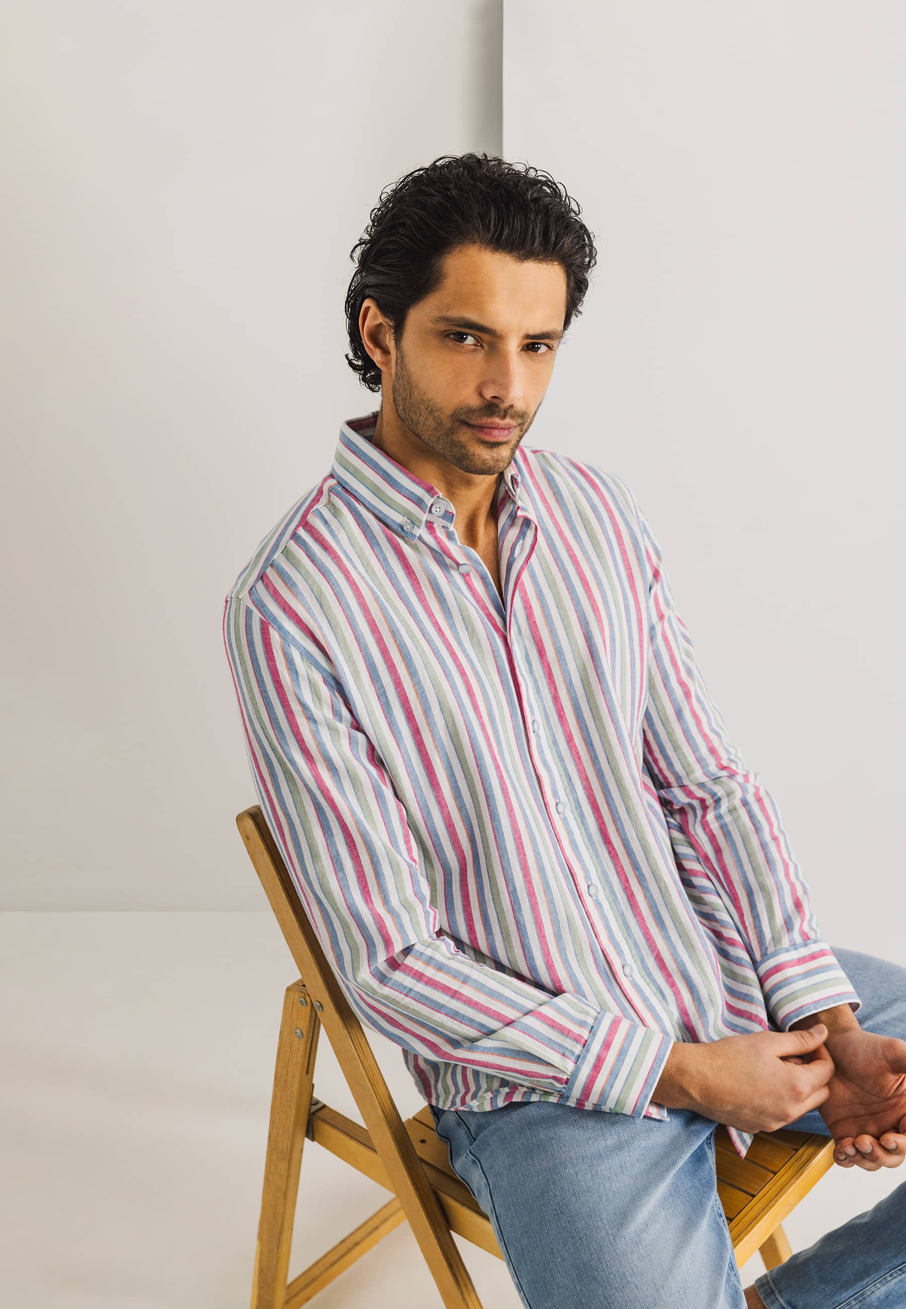 State of Art - Shirt LS Striped Oxf white - Gr. - M von State of Art