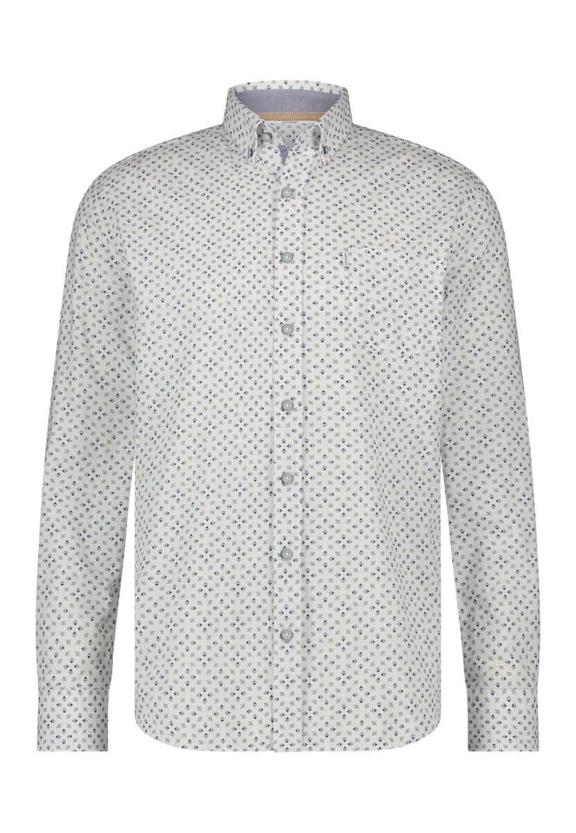 State of Art - Strukturiertes Hemd aus Bio-Baumwolle blau/weiß - Gr. - L von State of Art