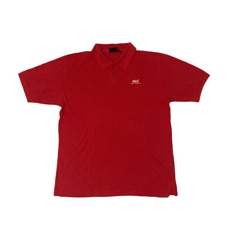 Vintage Y2K Helly Hansen Rotes Minimal Poloshirt Größe Xl von StateSideVintageUK