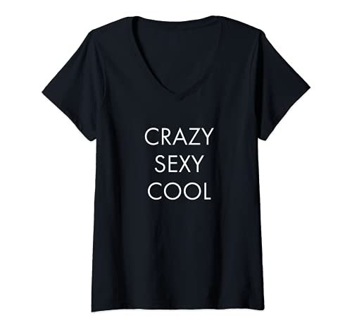Damen Crazy sexy cool T-Shirt mit V-Ausschnitt von Statement Blend