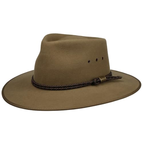 Statesman Countryman Western Wollhut Wollfilzhut Filzhut Wolltraveller Travellerhut Westernhut Damen/Herren - mit Lederband Winter Herbst-Winter - 58 cm Dunkelbeige Statesman Countryman Western Wollhut Wollfilzhut Filzhut Wolltraveller Travellerhut Westernhut Damen/Herren - mit Lederband Winter Herbst-Winter - 58 cm Dunkelbeige von Statesman
