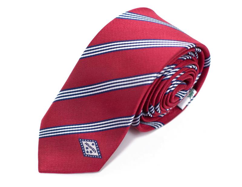 Arkansas Skinny Tie - 2.5" Inspiriert Von Der Flagge Ar Thin Lds Missionary Nicht Personalisiert von StatesmanTies