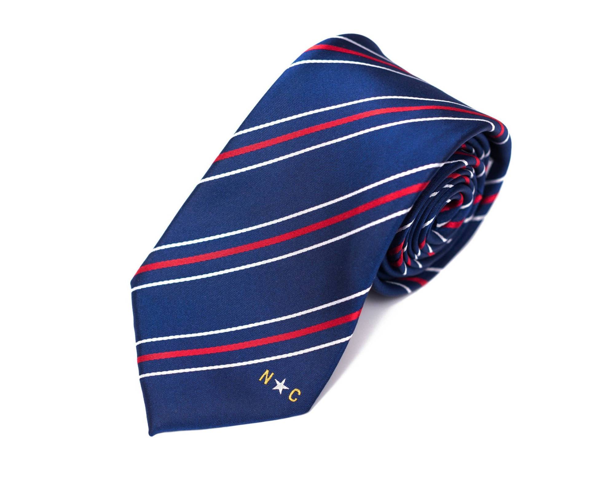 North Carolina Krawatte - 8, 25 cm Inspiriert Von Der Flagge Navy Lds Missionar Nicht Personalisiert von StatesmanTies