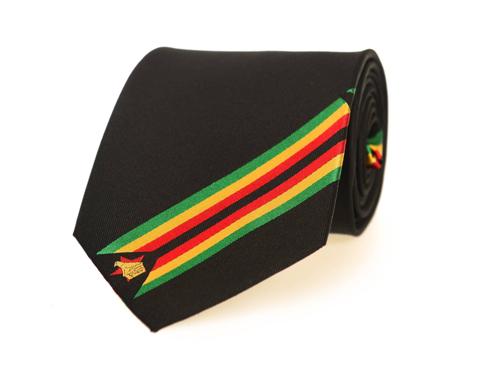 Simbabwe Krawatte - 8, 5 cm Inspiriert Von Der Flagge Lds Missionar Nicht Personalisiert von StatesmanTies