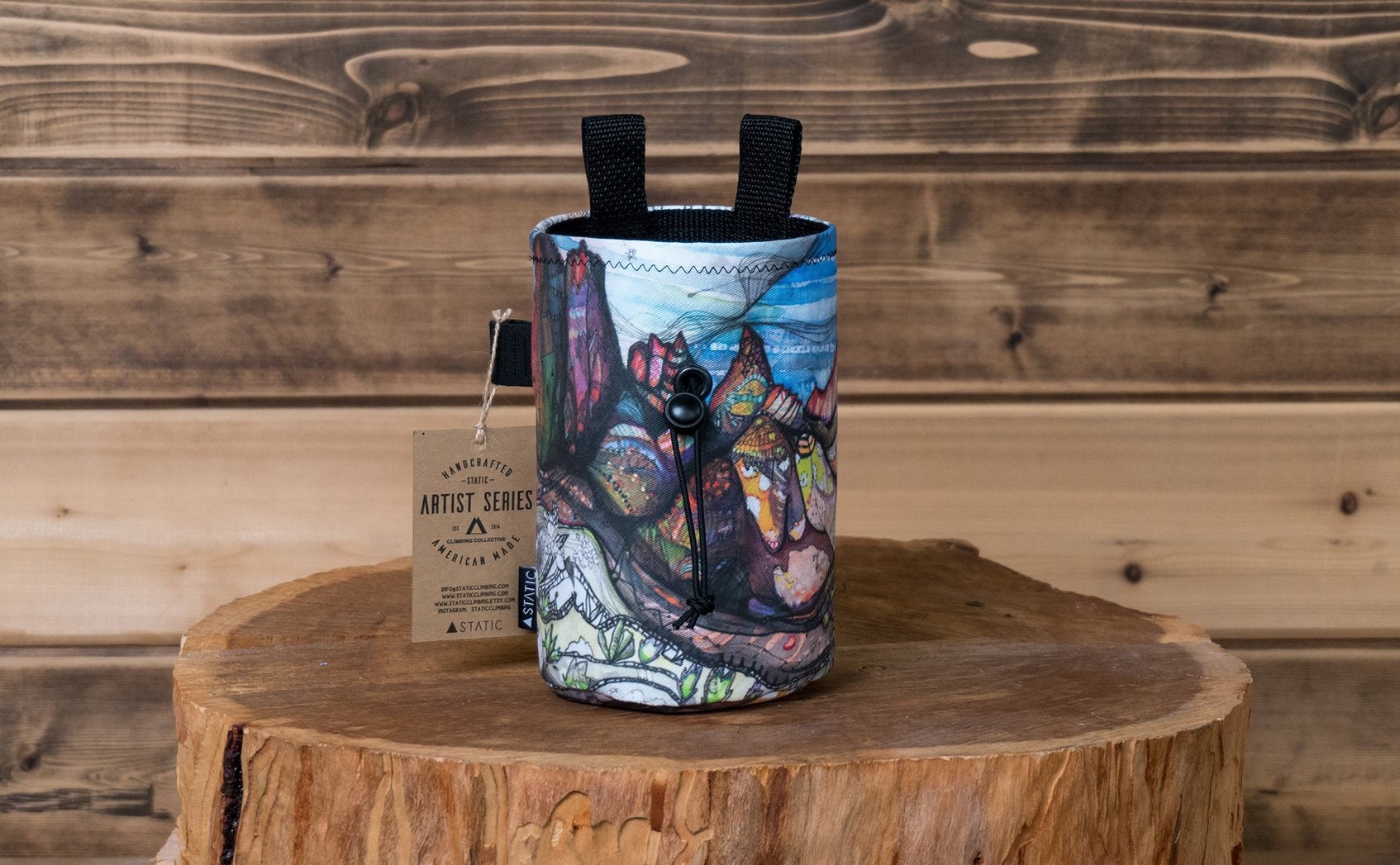 Wind Fluss Berge Chalk Tasche | Craig Muderlak Collab Wind Fluss Berge Chalk Tasche | Craig Muderlak Collab von StaticClimbing