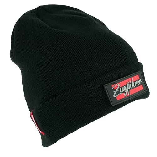 Status1 Unisex Beanie mit Klett und Wechselpatch | Feuerwehr | Rettungsdienst | Gruppenführer | Zugführer | THW | Polizei | Strickmütze | Wintermütze | Lebensretter (Zugführer Patch) von Status1