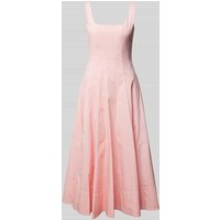 Staud Midikleid mit Square-Neck-Ausschnitt in Rosa, Größe 40 von Staud