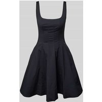 Staud Minikleid mit Karree-Ausschnitt Modell 'MINI WELLS' in Black, Größe 42 von Staud