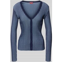 Staud Strickcardigan mit Strukturmuster in Marine, Größe M von Staud