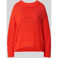 Staud Strickpullover mit gerippten Abschlüssen Modell 'CALA' in Orange, Größe XS von Staud