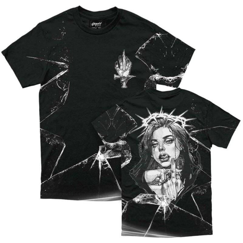 Stay Cold Apparel Middle Finger Up - Customized Regular T-Shirt 200GSM T-Shirt multicolor in XXL von Stay Cold Apparel