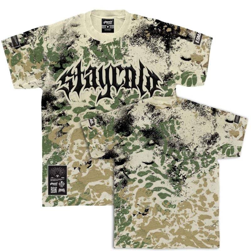 Stay Cold Apparel Night Ops - Heavy Oversized T-Shirt (Sand Camo) 250GSM T-Shirt sandcamo in XXL von Stay Cold Apparel
