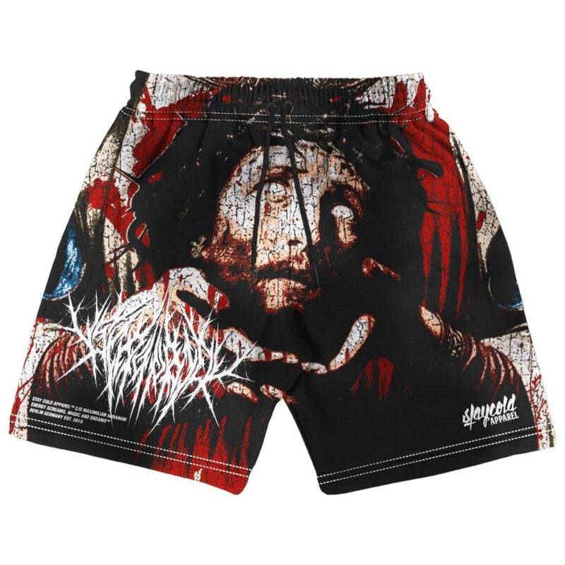 Stay Cold Apparel Short - Baptized In Blood - Shorts Black - M bis L - für Männer - Größe L - multicolor von Stay Cold Apparel