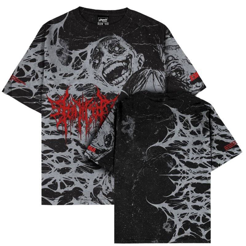 Stay Cold Apparel T-Shirt - Grinfrost (black) - Oversized T-Shirt (200GSM) - S bis XL - für Männer - Größe S - schwarz von Stay Cold Apparel