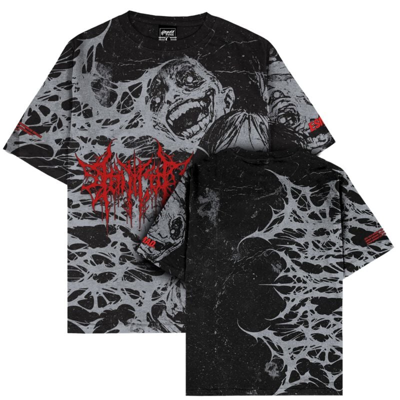 Stay Cold Apparel T-Shirt - Grinfrost (black) - Oversized T-Shirt (200GSM) - S bis XL - für Männer - Größe XL - schwarz von Stay Cold Apparel