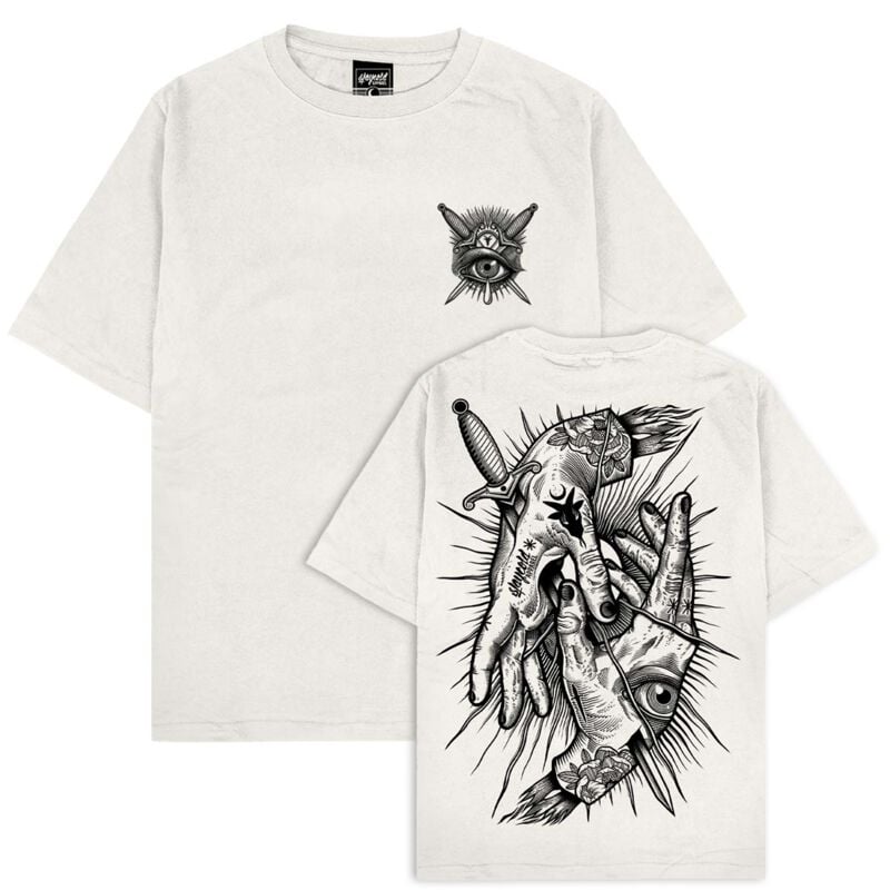 Stay Cold Apparel Think Twice - Oversized T-Shirt T-Shirt sand in L von Stay Cold Apparel