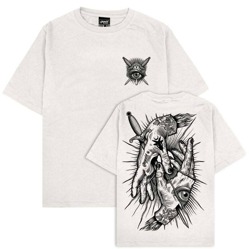 Stay Cold Apparel Think Twice - Oversized T-Shirt T-Shirt sand in M von Stay Cold Apparel