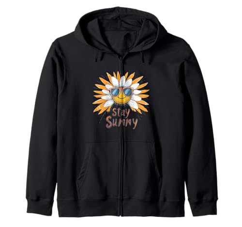 Lustiges Gänseblümchen mit kräftigen Farbtönen Kostüm für Jungen und Mädchen Kapuzenjacke von Stay Sunny Outfit