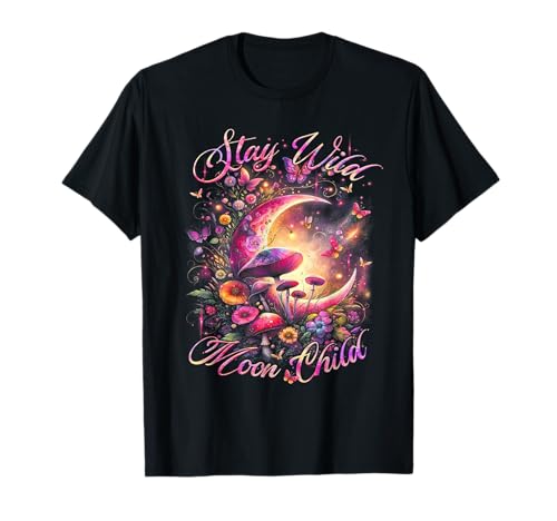 Stay Wild Moon Kind Blume Schmetterling T-Shirt Stay Wild Moon Kind Blume Schmetterling T-Shirt von Stay Wild Moon Child Flower Butterfly