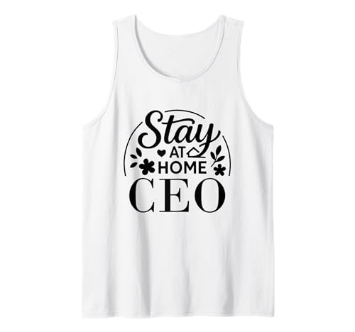 Stay at Home CEO Lustiges Zitat geeignet für Kinder, Männer, Frauen. Tank Top von Stay at Home Humor Gifts