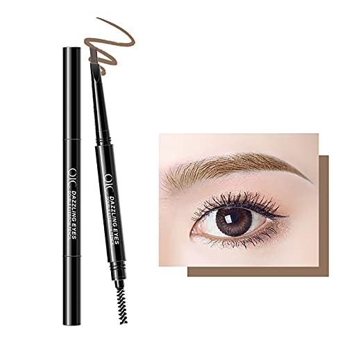 Professional Makeup Augenbrauenstift, Stay&me Wasserfest Micro Brow Pencil, Beidseitig mit ausdrehbarem Augenbrauenstift und Bürstchen, langlebiges Make-up mit zwei Enden, Vegane Formel (I) von Stay&me